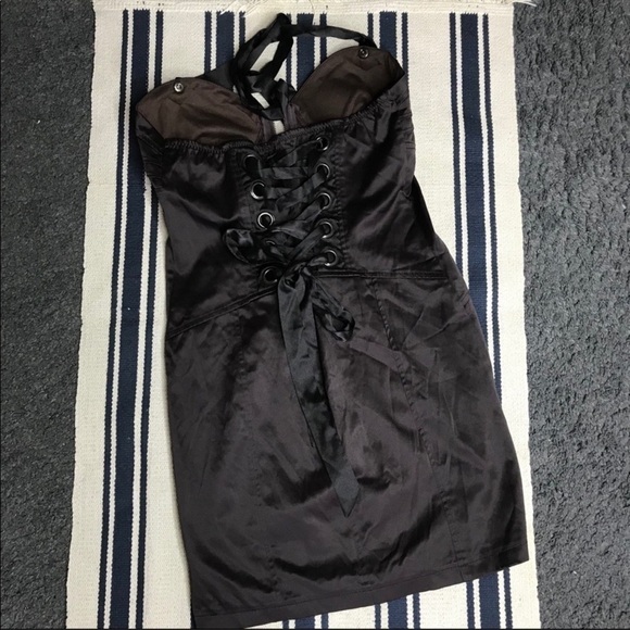 GORGEOUS Entry Brown Mini Dress Size M - Picture 8 of 8